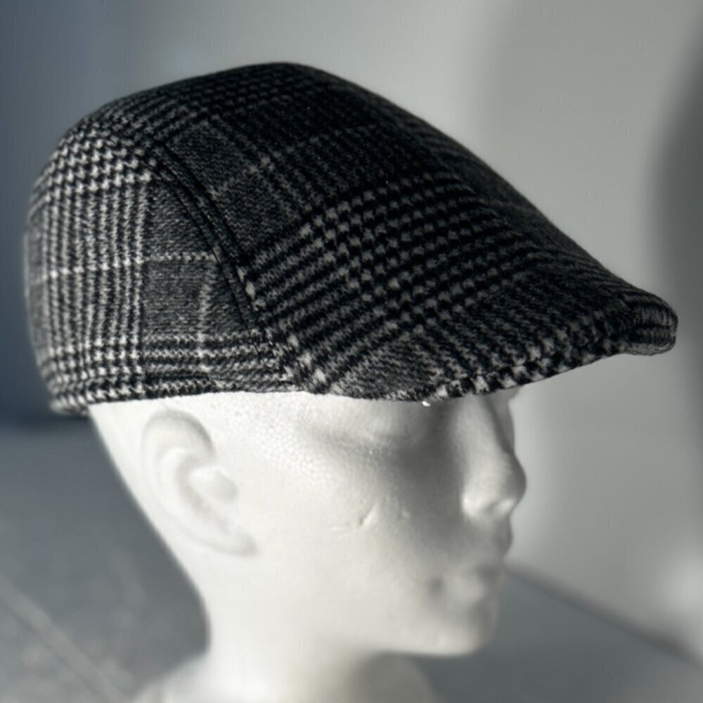 Driver Style Hat Black Glenn Plaid Unisex English Countryside Heritage Academia
